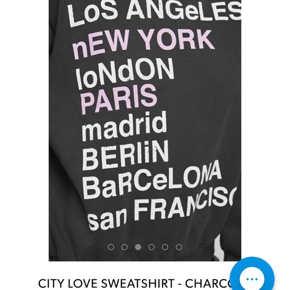CITY LOVE SWEATSHIRT - CHARCOAL - Picture 5 of 5